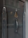 Detail van de deur.
<br/>
Marcel Westhoff, mei 2016